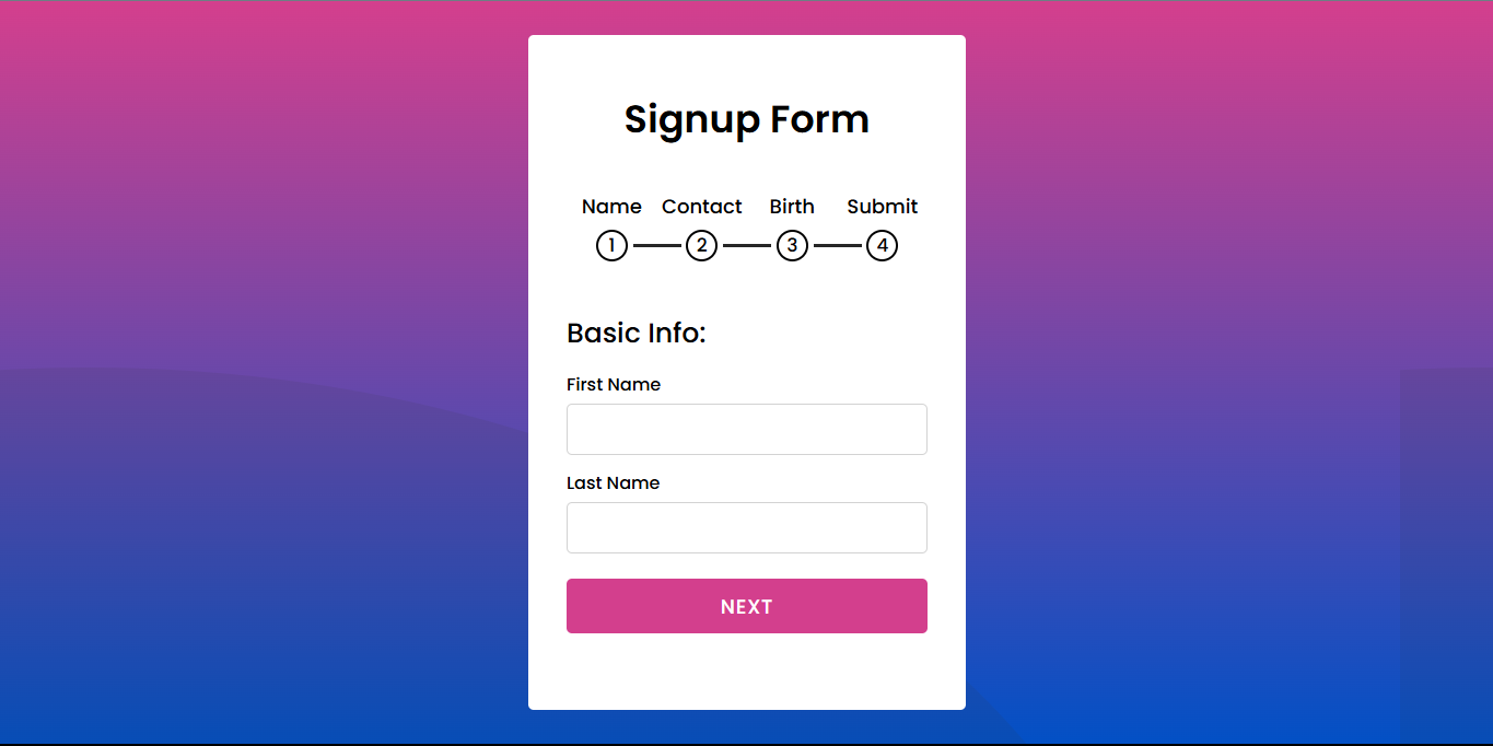 Multi Step Form